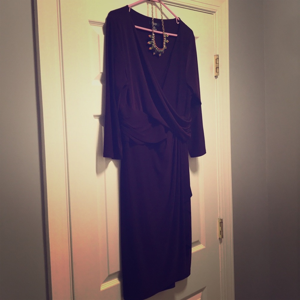 Chaps XL purple dress